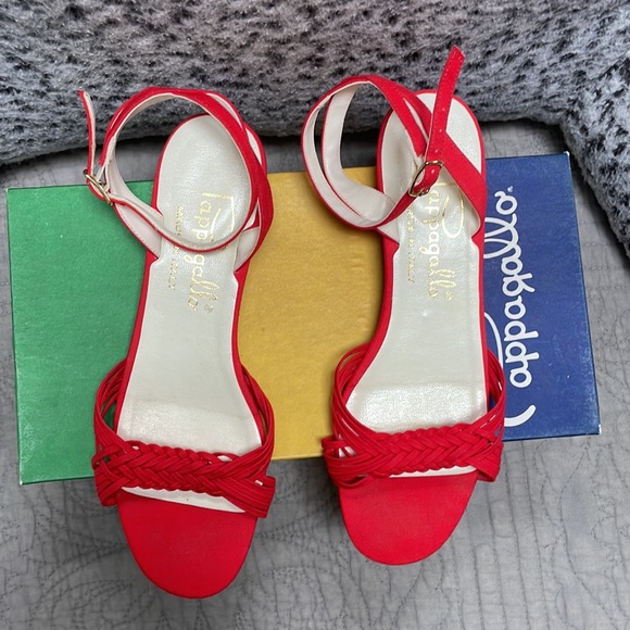 Red Pappagallo Vintage Vibe Sandals Size 5 - Picture 2 of 16